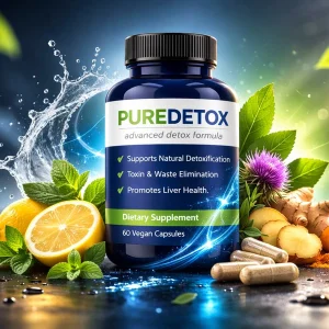 PUREDETOX Capsule per la disintossicazione, l’eliminazione delle tossine e la salute del fegato (60 capsule)