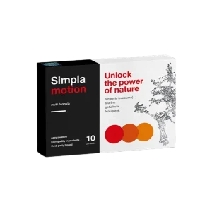 Simpla Motion Capsule per la salute delle articolazioni, del sistema cardiovascolare, per la potenza, in caso di diabete e prostatite (10 capsule)