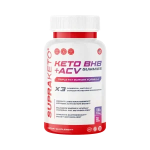 Supra Keto BHB + ACV Gummies Gommose per la perdita di peso (30 gommose)
