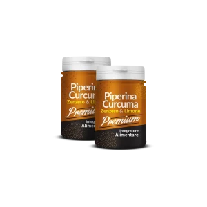 Piperina e Curcuma Zenzero e Limone Premium